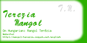 terezia mangol business card